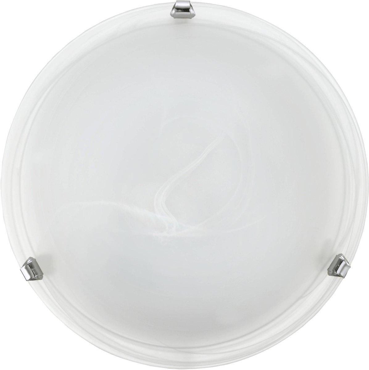 Deckenleuchte E27 1x60W chrom/Glas satiniert SALOME