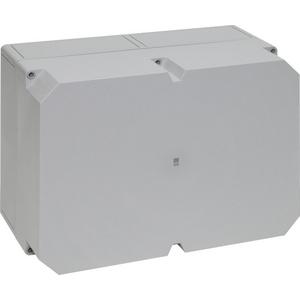 Polycarbonat-Gehäuse PK ohne Vorprägungen Deckel grau 360x254x165mm