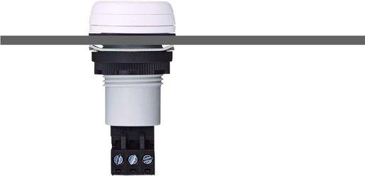 M22 Einbausummer Dauer-/Pulston grau 24 V AC/DC