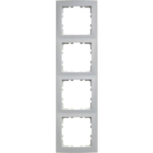 Abdeckrahmen 4-fach S.1 - polarweiß / glänzend