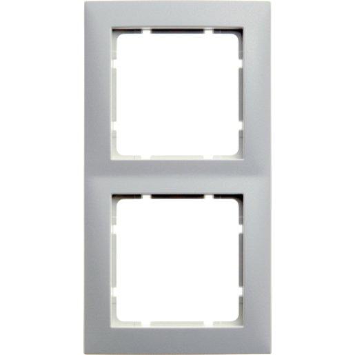 Abdeckrahmen 2-fach S.1 polarweiß / glänzend
