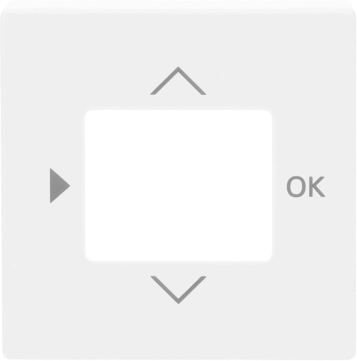 Zentralscheibe für Zeitschaltuhr mit Aufdruck Pfeile OK studioweiß Plattform 63