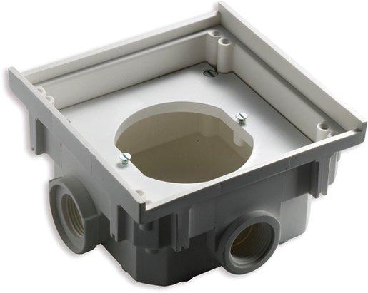 Unterteil Leergehäuse aus Thermoplast mit 4xM20 weiß