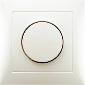Abdeckplatte mit Regulierknopf für Drehdimmer S.1 weiß
