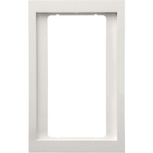 Abdeckrahmen 1-fach mit großem Ausschnitt K.1 - polarweiß/glänzend