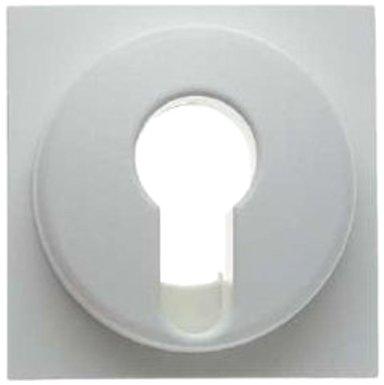 Zentralstück für Schlüsselschalter/-taster Glas polarweiß