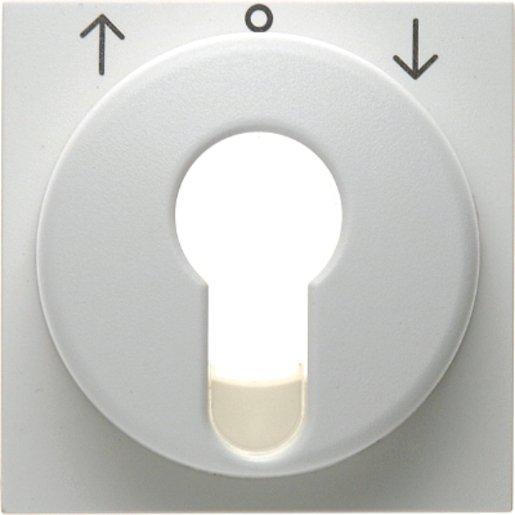 Zentralstück für Jalousie-Schlüsselschalter/-taster S1/B3/B7 Glas weiß