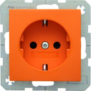 SCHUKO-Steckdose S.1/B.3/B.7 - orange/ glänzend