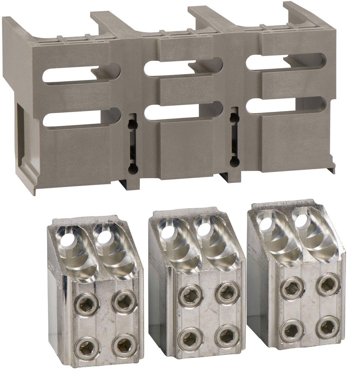 Klemme 4 x 240mm² 3-polig 1250A + Abdeckung FÜR NS630B-NS1600