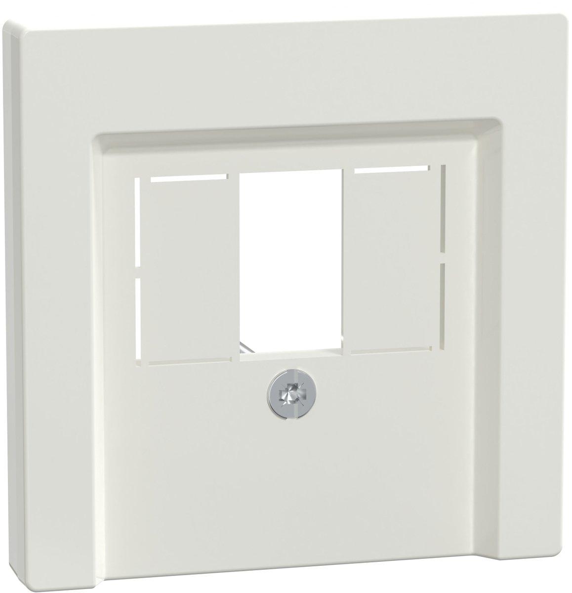 Zentralplatte für TAE/Audio/USB polarweiß glänzend