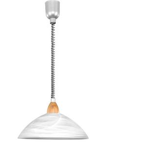 Hängeleuchte-Zug E27 1x60W Buche silber/nickel-matt LORD 2