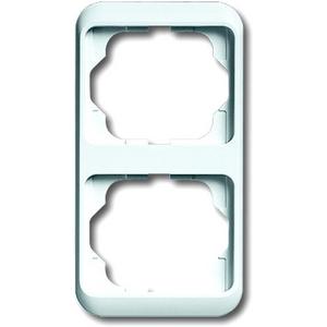 Abdeckrahmen alpha 2-fach senkrecht studioweiß hochglanz