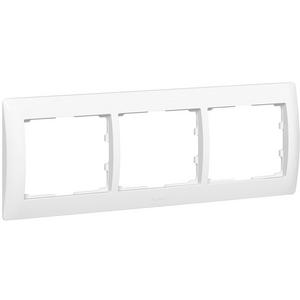 Rahmen 3-fach waagerecht Galea ultraweiß