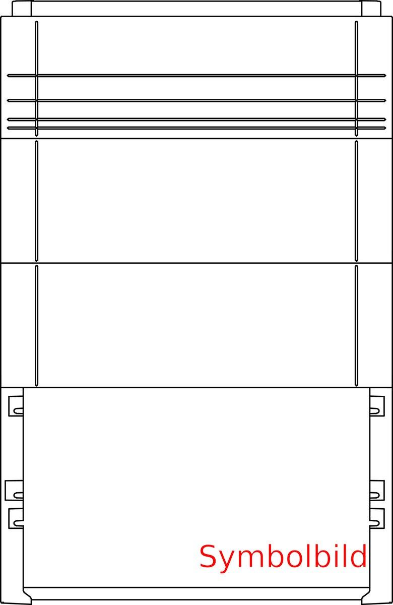 Kunststoffsockel steckbar 1200 mm
