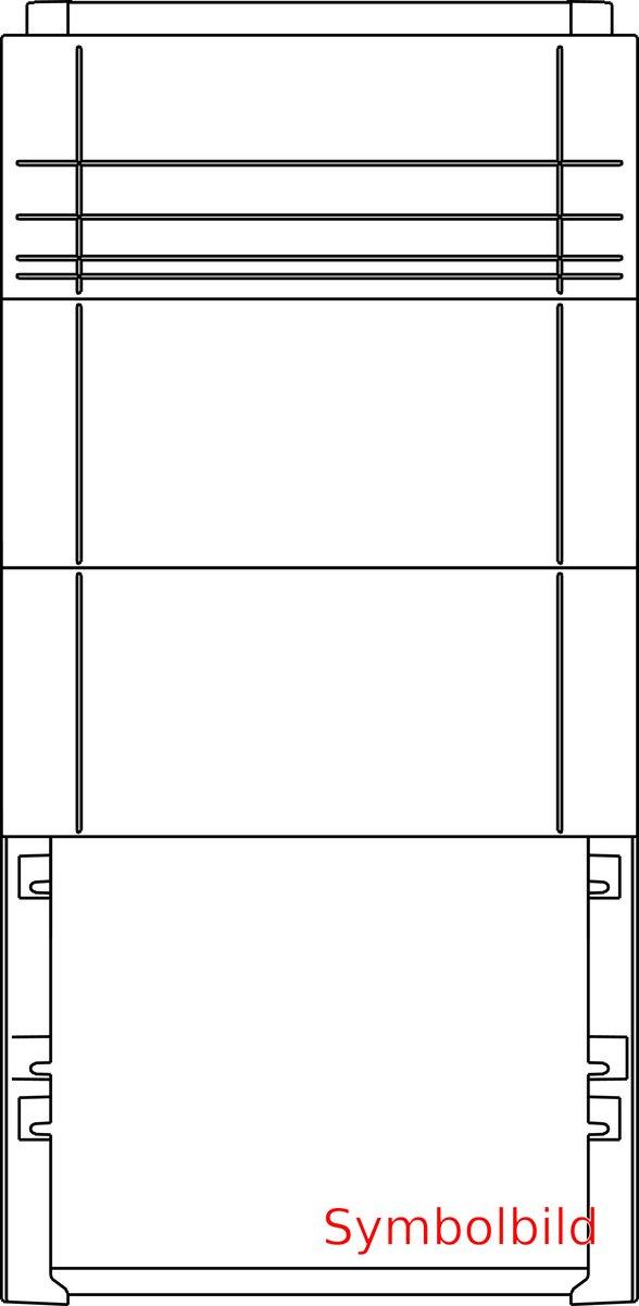 Kunststoffsockel steckbar 1200 mm