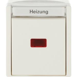 Heizungsschalter Aus- und Wechselschaltung mit Glimmlampe alpinweiß - ocean