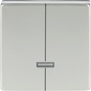 Bedienelement 2-fach für Dimmer mit Glimmlampe edelstahl - pur edelstahl