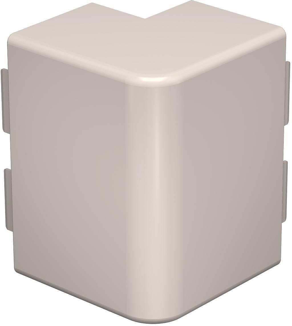 Außeneckhaube 60x130mm PVC cremeweiß RAL 9001