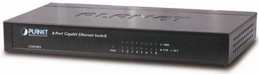 Gigabit Switch GSD-805 8 x 10/100/1000Base-T (RJ45)