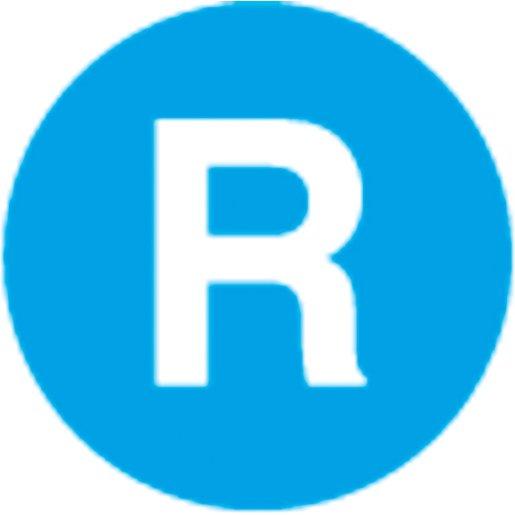 Tastenplatteflach blau beschriftet