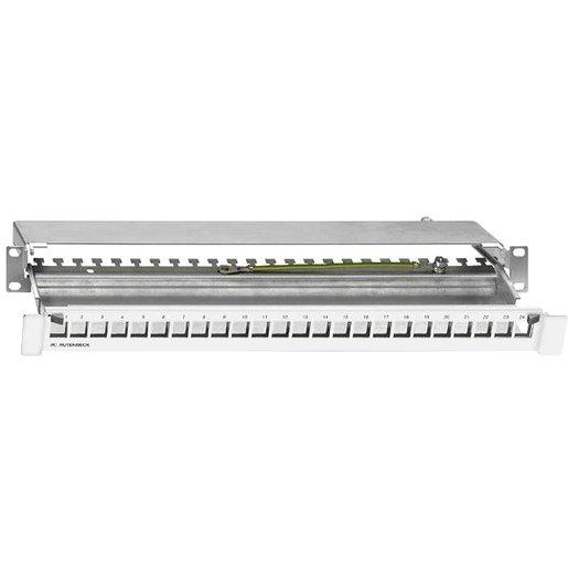 UM-Patchpanel 24-Port PP-UM A-24/1 grau RAL7035 483x44x130 mm