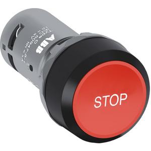 Drucktaster tastend flach Taste rot m.weiss STOP 1S+1Ö CombiLine-Compa