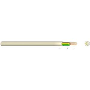 PVC Fernmelde-Schlauchdraht YYSCH 4x0,6 elfenbein Eca 100m Bund