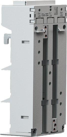 CB-Geräteadapter 250A 3-polig Leitungsabgang unten (60 mm) RAL 7035