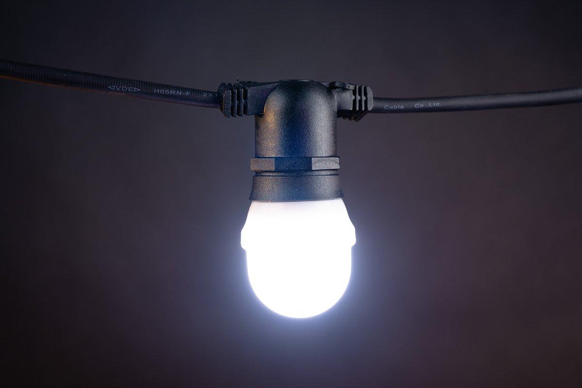 Golf Ball E27 weiße LED matte PVC Kappe weißer Sockel 220-240V 1W