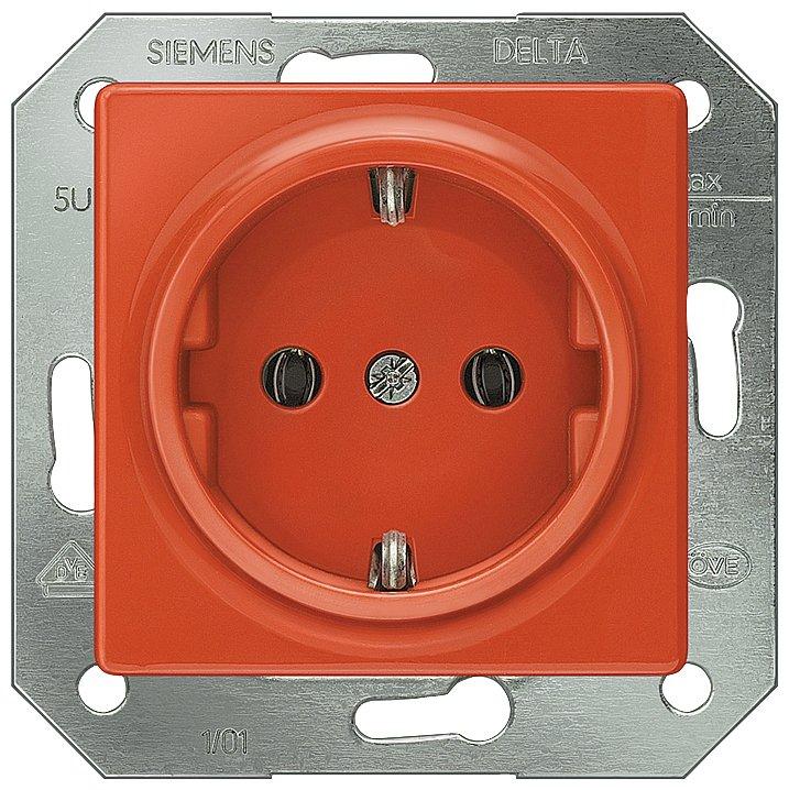 I-System orange (ZSV) Schuko-Steckdose 10/16A 250V