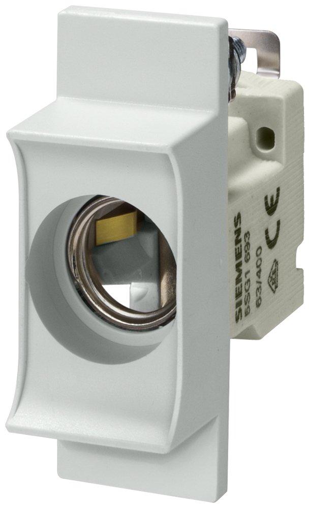NEOZED-Einbausicherungssockel mit ISO-Einzelabdeckung D01/16A 1pol.