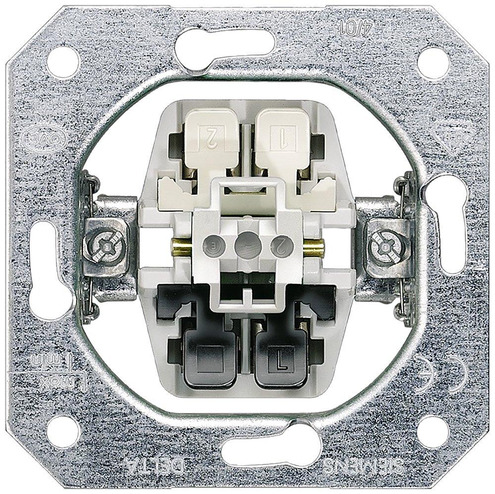 DELTA Taster-Geräteeinsatz UP 1W als Öffner einsetzbar 10A 250V