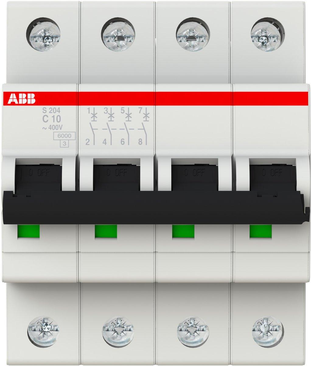 LS-Schalter 4P Charakteristik C Bemessungsstrom 10A 6kA