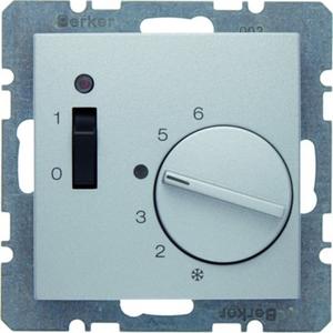 Raumtemperaturregler m. Öffner Zentralstück Wippschalter und LED B.1/B