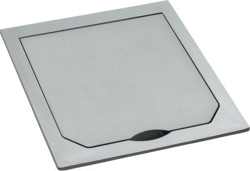 Oberteil mit Klappdeckel Edelstahl matt IP41 94 x 94 mm
