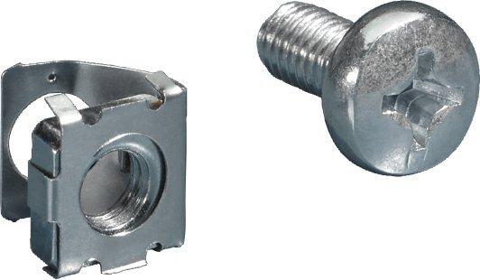 Federmuttern mit Schrauben M6 Pack mit 50 Stück Preis per VPE VPE=50