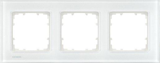 3-fach Glas Rahmen DELTA miro Glas weiß 232x90mm