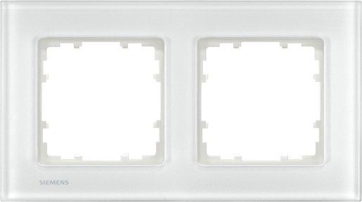 2-fach Glas Rahmen DELTA miro Glas weiß 161x90mm