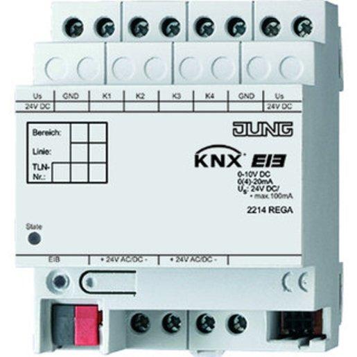 Analogeingang 4-fach REG AC/DC 24 V ~/=