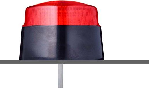 Xenon Blitzleuchte rot 230V AC