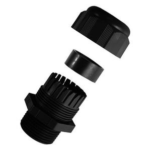 EX Verschraubung POWTL 25 ISO ATEX Exe RAL9005 schwarz