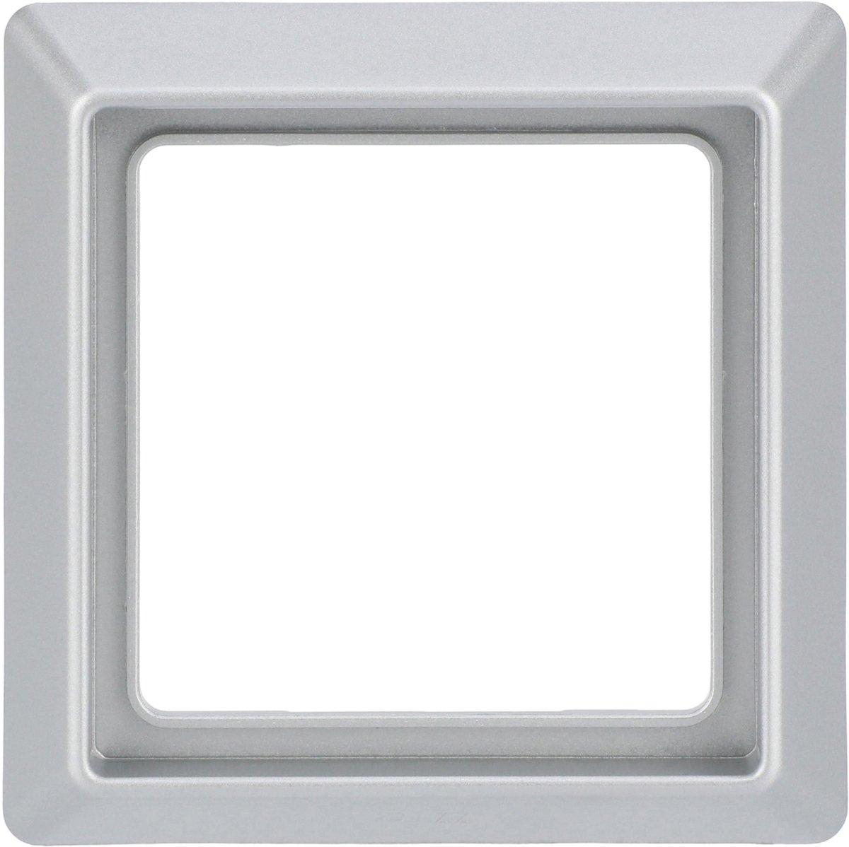 Abdeckrahmen 1-fach alusilber - Allwetter 44 (IP44)