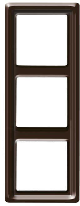 Abdeckrahmen 3-fach braun - Allwetter 44 (IP44)