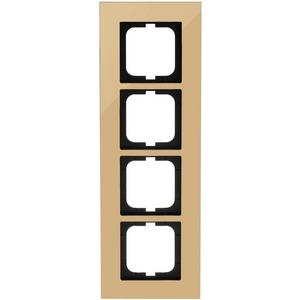 Abdeckrahmen 4-fach gold - carat