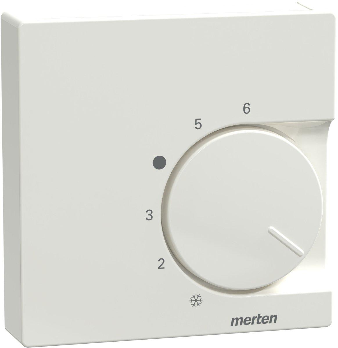 Merten 536400 Raumtemperaturregler-Einsatz – Wechselkontakt, 230 V AC – Für Heizungssteuerung