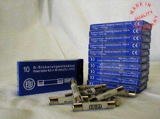 G-Sicherung träge 500V 16A 6,35x32 mm
