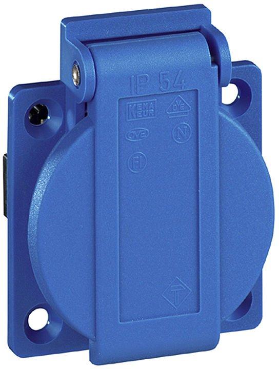 Maschinensteckdose blau