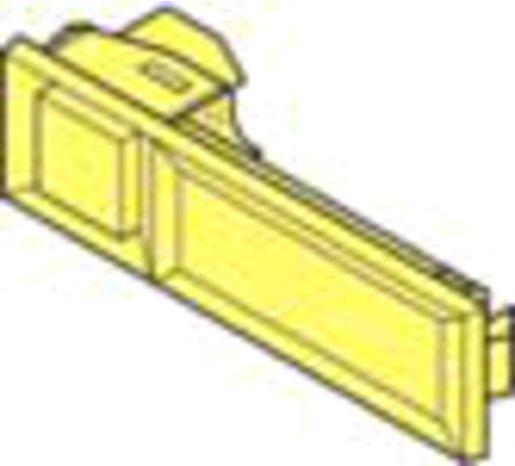 Kombitaster, Kunststoffrand schwarz, Druckknopf und Abdeckung glasklar