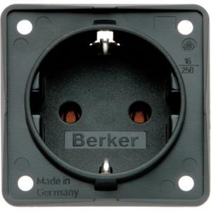 SCHUKO-Steckdose Integro - anthrazit/ matt