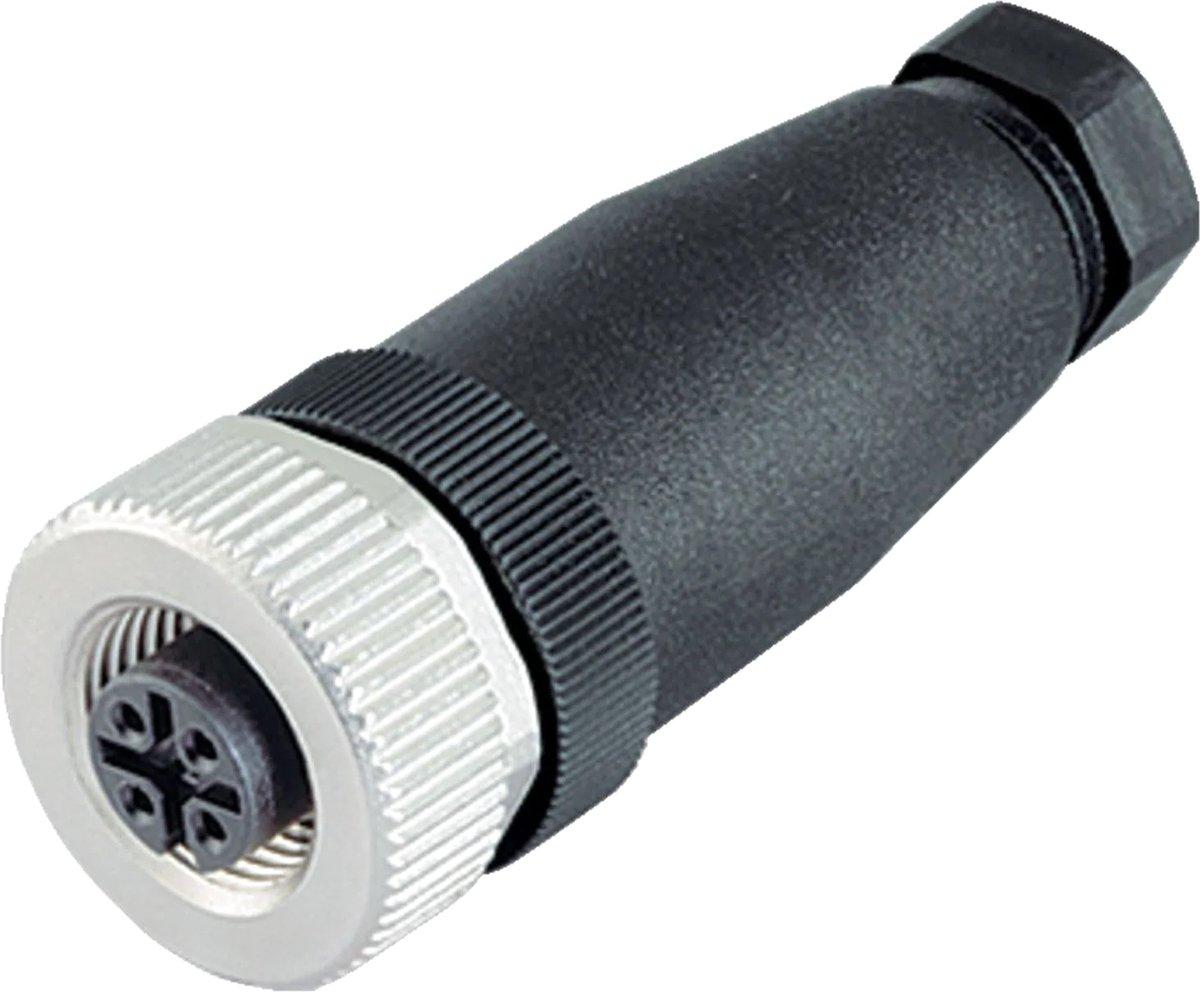 Kabeldose mit Metallverriegelung, Schraubklemmanschluss 4-polig